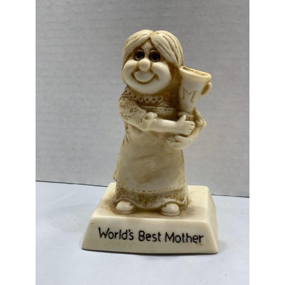 1976 Worlds Best Mother Sillisculpt Statue - Picture 3 of 3